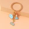 Cute Enamel Badminton Racket Keychain Cloud Key Ring Pendant for Women Girls Handbag Decor Jewelry Gifts
