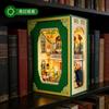 1112Pcs Bunny Easter Egg Church Building Blocks Book Nook Model With Lights, Openable Bookend Moc Kid'S Toys Easter Gift Rabbit
