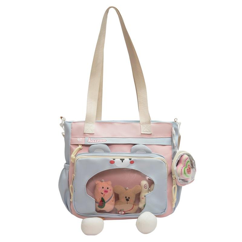 Schoolbag: Schoolbag, new Korean style pain bag for girls, INS style single shoulder bag, Japanese versatile backpack for middle and high school