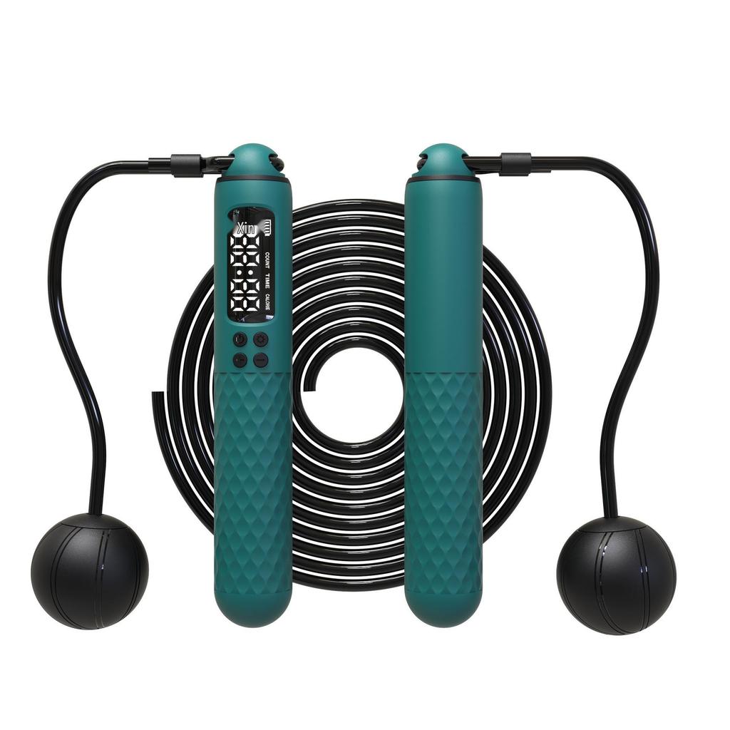 Weighted Cordless Smart Counting Jump Rope for Junior High Fitness and Exam Prep