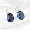 Women Fashion Cubic Zirconia Dangle Huggie Earrings Piercing Party Jewelry Gift