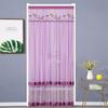 Punching Free Lace Embroidered Door Curtain Double Layer Door Drapes Entrance Curtain  Girl Room