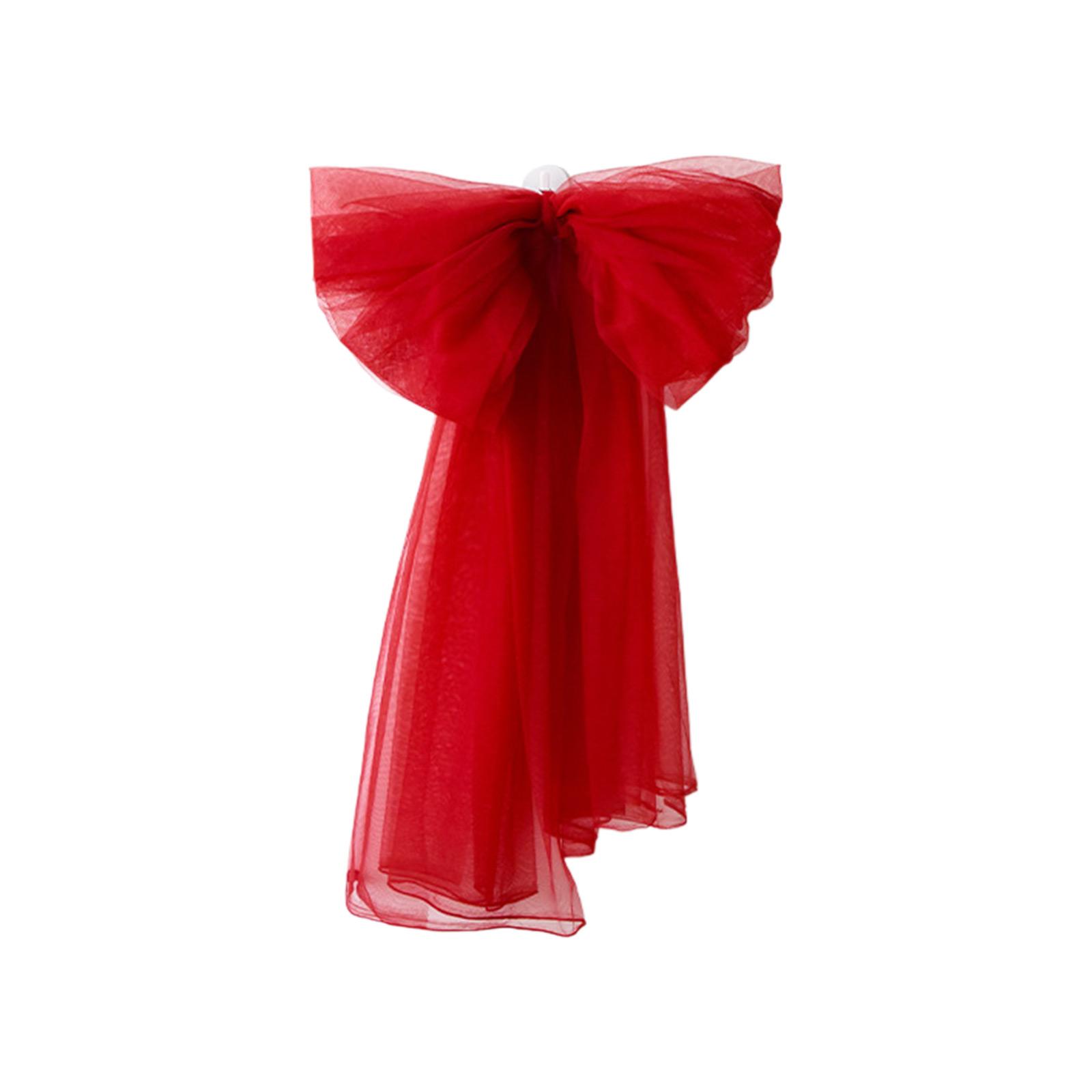 

3D Тюлевый бант, Украшение для рождественской елки, Украшение для витрины магазина One Size винный