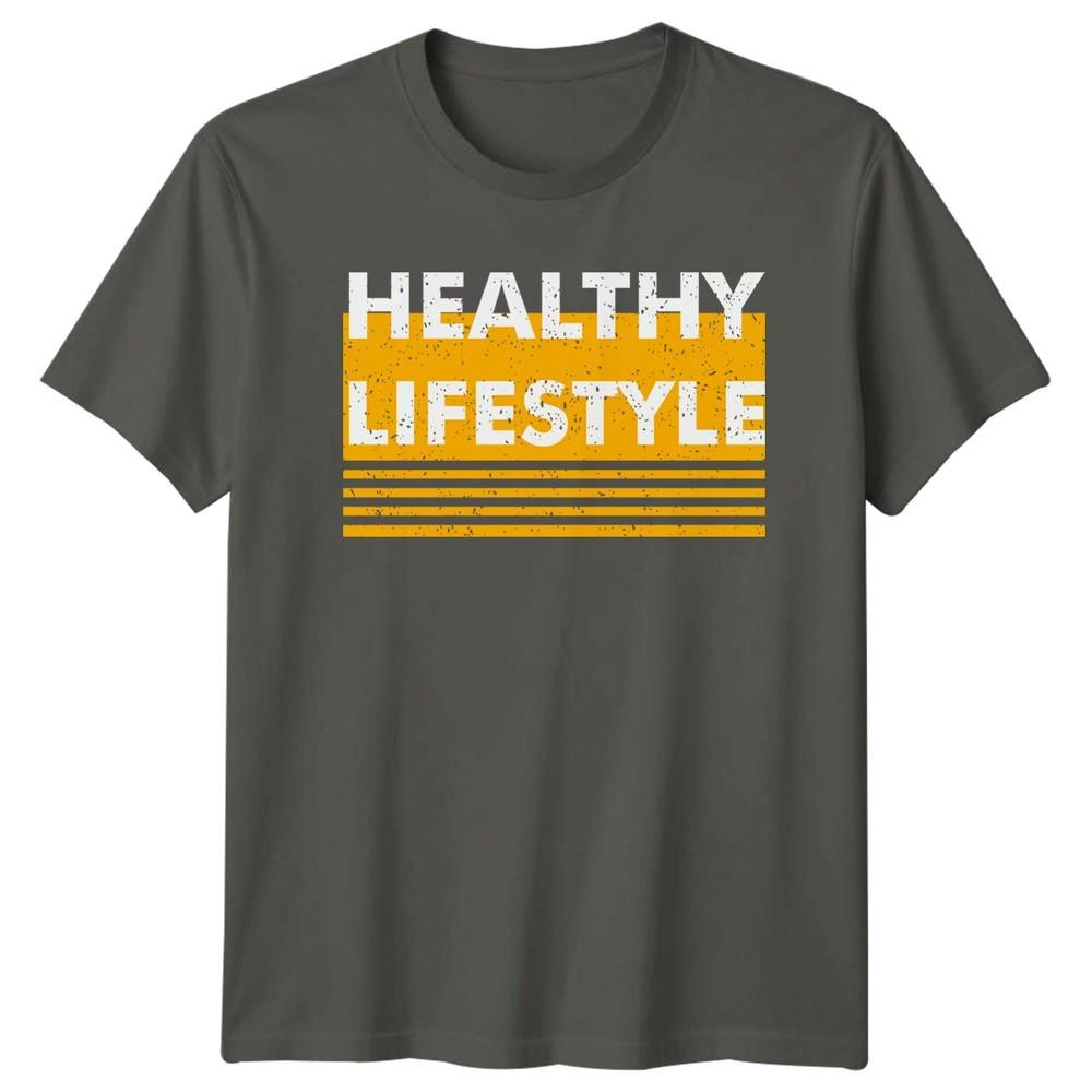 Healthy Lifestyle TShirt Wellness Health Birthday Gift For Him And Her