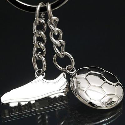 Schlüsselanhänger Kreative Fußballform Legierung Fußballschuhe Schlüsselring für Handtaschen