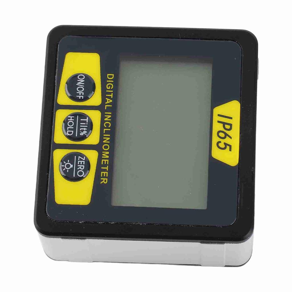 Magnetic Digital Level and Angle Finder Versatile Mini Inclinometer LCD Display with Backlight Bevel Gauge IP65 Water