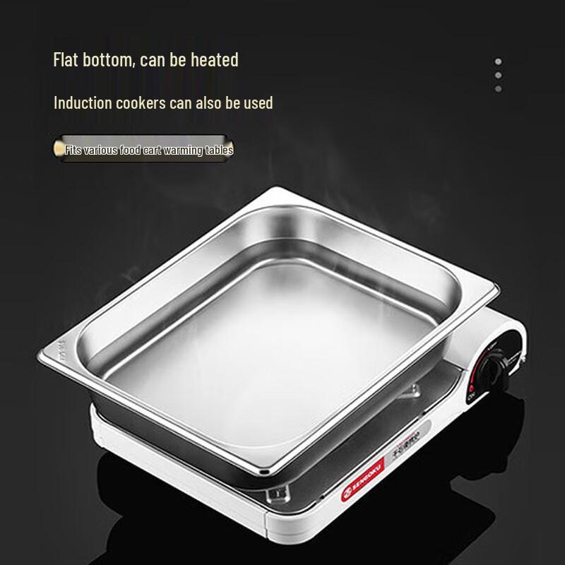 304 Stainless Steel Commercial Food Pan with Lid