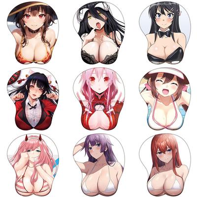 Anime Populární Žena Lead Podpora zápěstí Podložka pod myš Albedo Mai Yumeko 3D silikonová podložka pod myš Megumin Sexy Oppai Oppai Podložka pod zápěstí