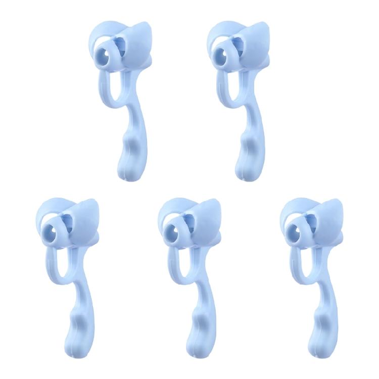 Pencils Grip Children Pencil Holder Writing Aid Grip Trainer,Ergonomic Training Pen Grip Postures Correction Tool for Kid синий