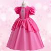 Formemory Princess Peach Dress, Kids' Princess Cosplay Dress, Princess Outfit, Costume, Recital Dress, Kids Dress, Crown, Gloves, Magic Wand,
