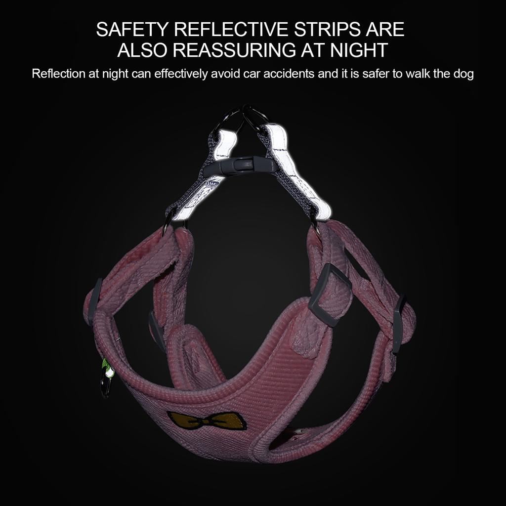 Reflective Dog- With Leash Breathable Adjustable Nylon Pet- Accesorios For Chihuahua Small Large Dog- Vest
