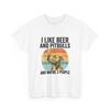 I Like Beer and Pitbulls and Maybe 3 People Sunset Retro T-Shirt