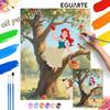 Digital Oil Painting Art Kit Princess Apple Tree Handmade DIY Home Decor Gift