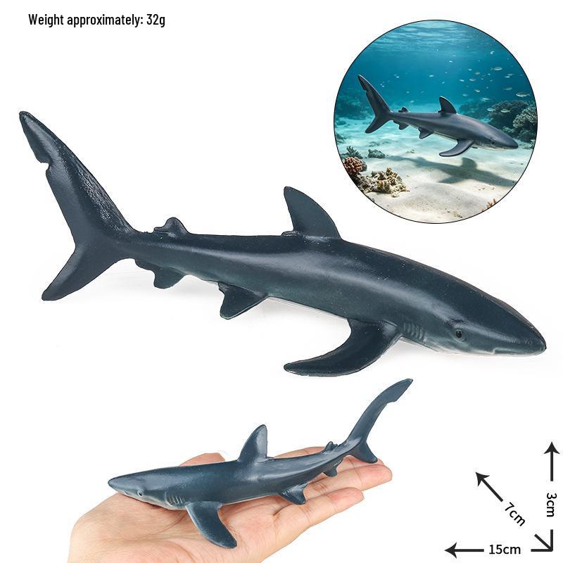 Shark Model Set: Megalodon, Whale, Great White, Blue, Grey Mackerel, Man-eater, Hammerhead Toy