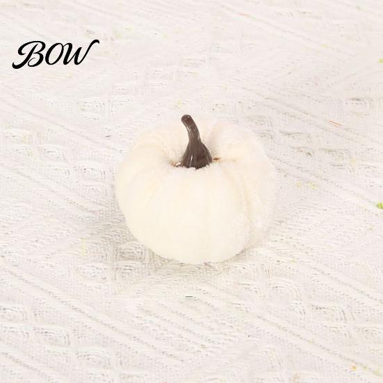 Reusable Halloween Decorations 20 PCS Velvet Pumpkin Decorative Ornaments, Multi-Color Artificial Fall Harvest Decor Tiered Tray for