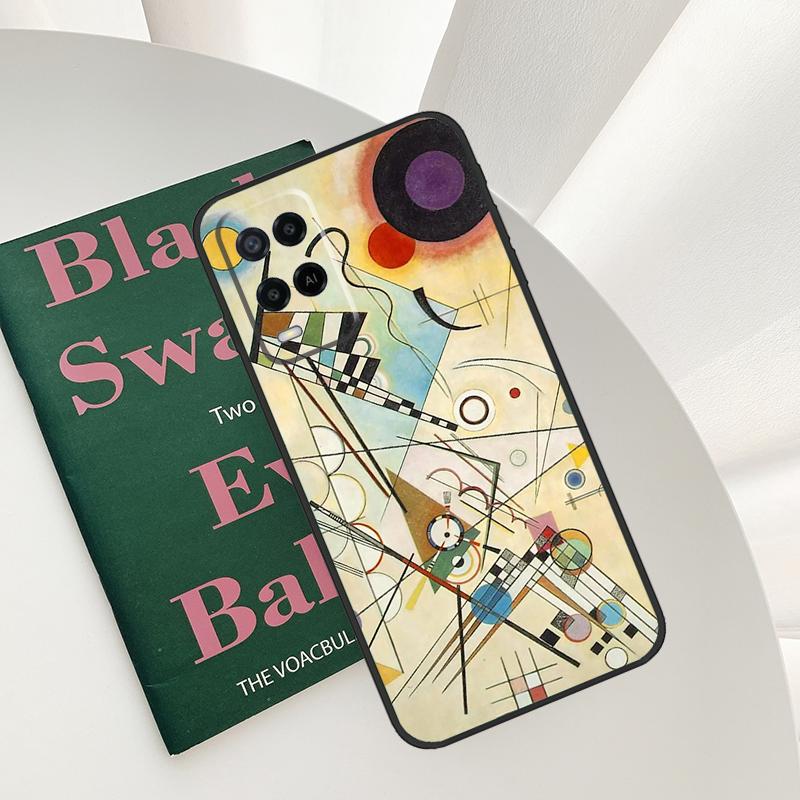 Wassily Kandinsky Abstract Artistic Case For Oppo A58 A78 A98 A15 A16 A17 A52 A72 A76 A96 A54 A74 A94 A57 A77 A54S A57S Cover