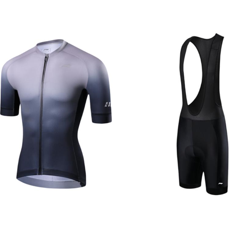 Li Ning Cycling Suits Men s Crew Neck Thin LCTY057+LCTK099 M