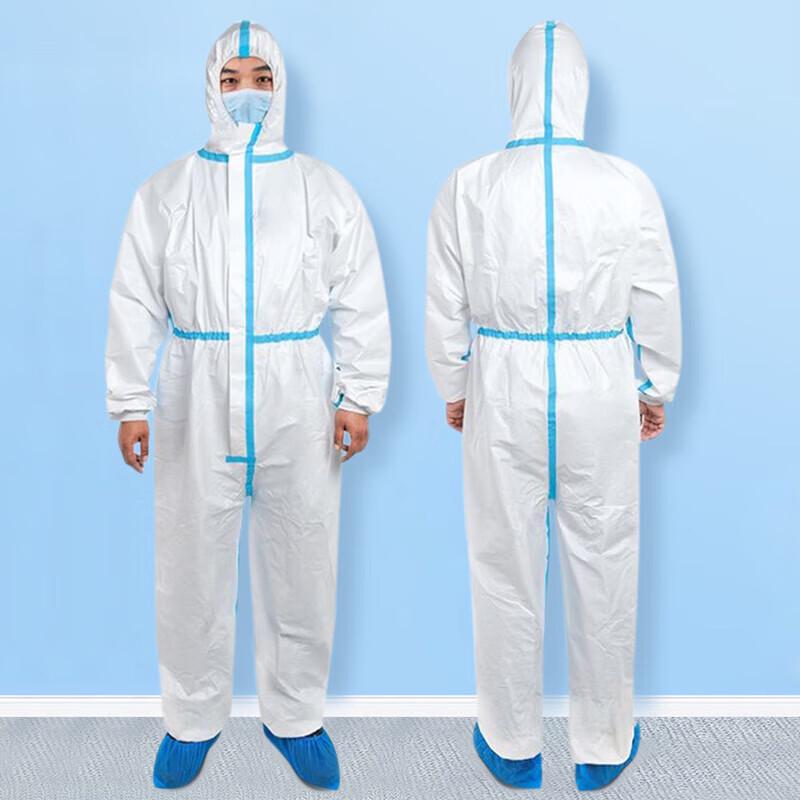 Disposable Non-Woven Hooded Coverall Protective Suit