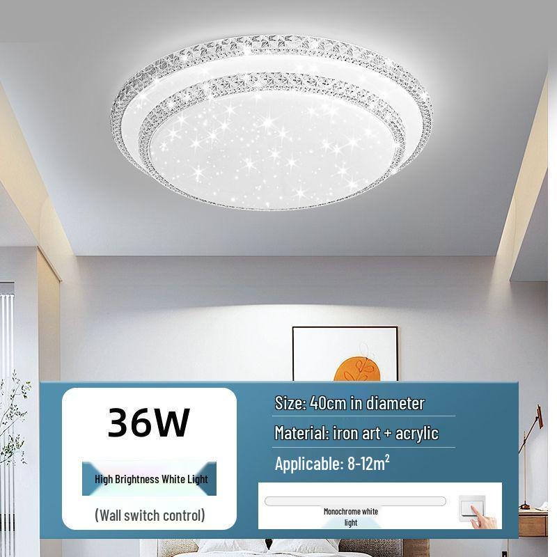 Ultra-bright Modern LED Crystal Ceiling Light for Bedroom and Living Room