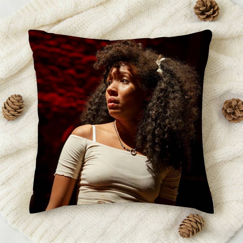 HHadestown Drama Eurydice Doublesided Printed Square Decorative Cushion Cover for Sofa Living Room Home Decor