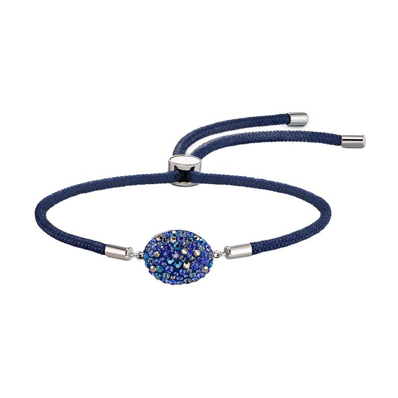 Swarovski Oval Rope Power Stainless Steel Bracelet Women s Blue 5568270 синий