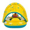HappyHome Baby Float with Foot Pocket, Handle, Sun Protection, and Cover for Water Play and Pool Play