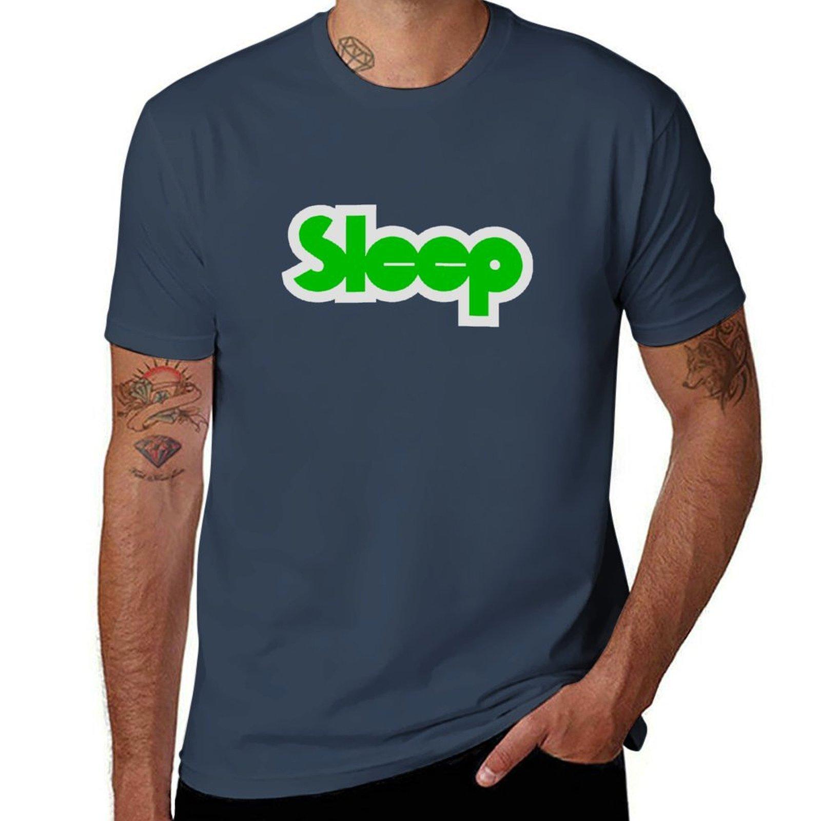 Sleep Band Logo TShirt Casual Minimalist Short Sleeve Top S
