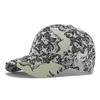 Baseballkappe mit Blumenmuster Atmungsaktiver Sonnenhut für Damen Herren Verstellbarer Visier für Outdoor-Sport