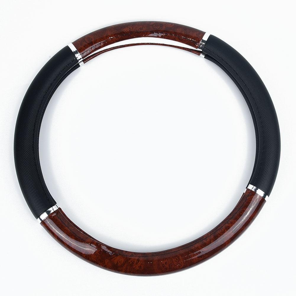 Soft Leather Car Steering Wheel Cover Good Grip Accessories For 15/37CM~38CM UK
