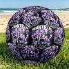 KPop Demon Hunters Print Size 5 Soccer Ball, PU Wear Resistant Football for Match Training and Daily Practice, Birthday Gift for Soccer Fans