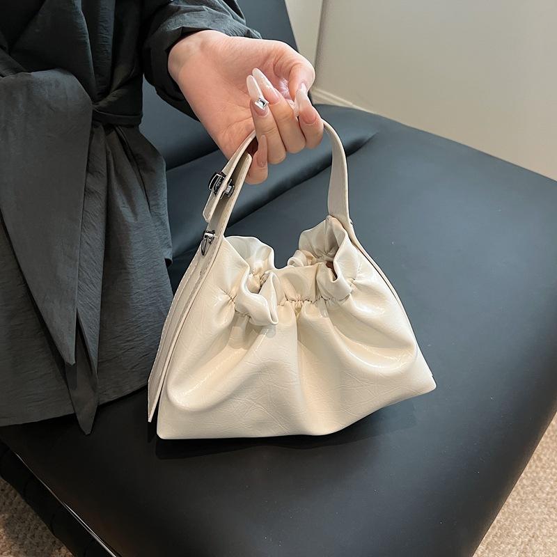 

Нишевая текстурная женская сумка 2025 новая простая плиссированная сумка летняя универсальная на плечо/кроссбоди