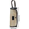 Portable Camping Utensil Storage Bag, Roll Up Cutlery Organizer Pouch with Hanging Hooks, Outdoor Travel Cookware Bag for Picnic BBQ Hiking, Khaki (Ba