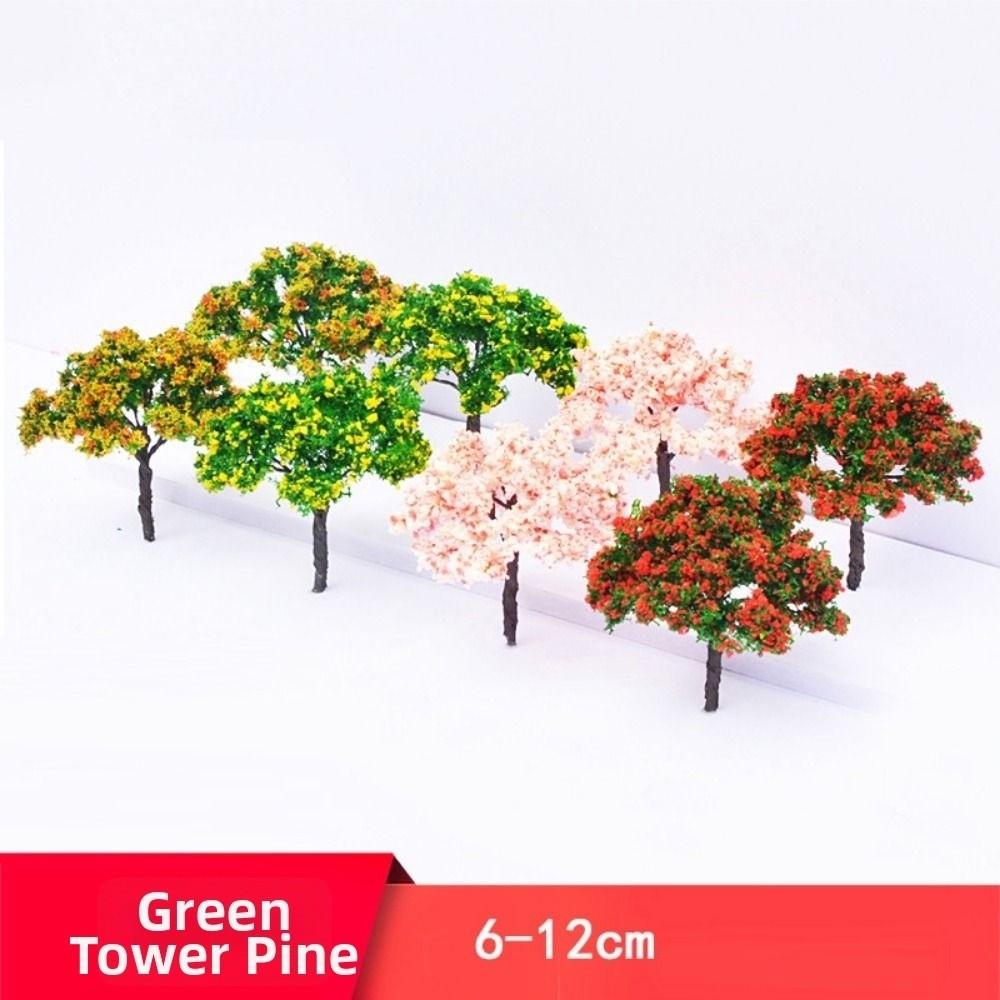 5pcs Artificial Pink Iron Wire Flower Tree 6.5cm Home Houses Decoration Outdoor Adventure Camping