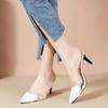 New Pointed Transparent Sexy Summer Slippers for Women 2024 Fashion Slim Heels Versatile Fashion Shoes for Women's