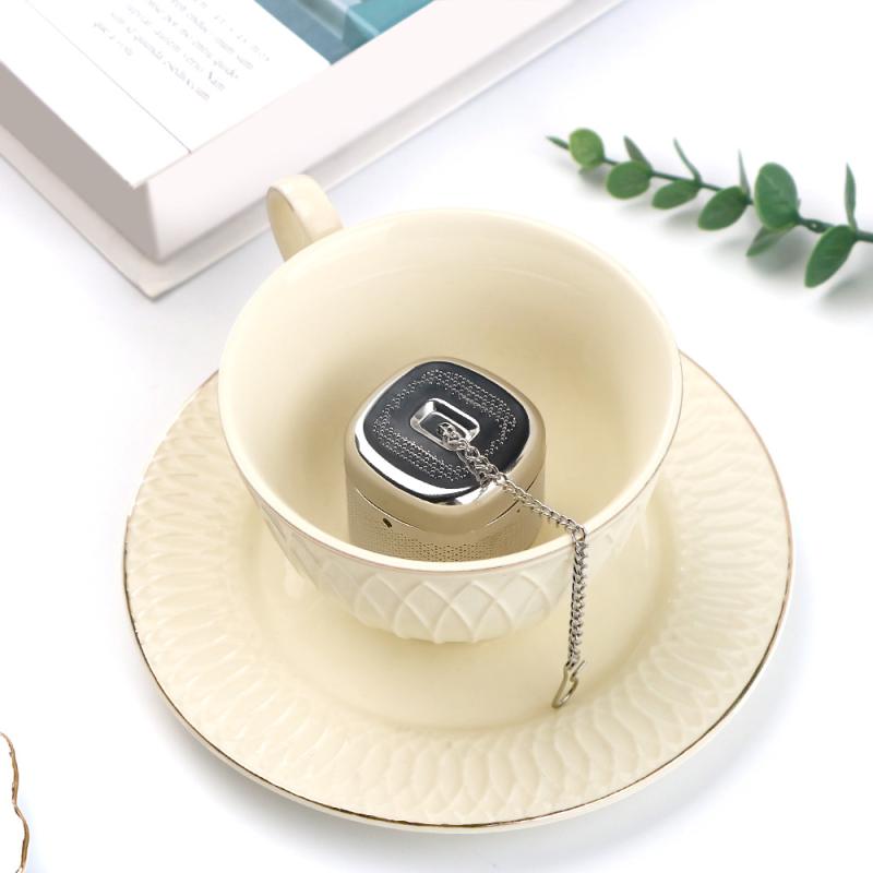 Stainless Steel Tea Infuser Ball Square Tea Leakage Filter Tea Ware Tea Filter Extra Fine Mesh Loose Tea Steeper Mesh Filter