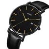 Men's Waterproof Analog Business Watch with Milanese Mesh Strap and Date Display