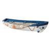 Modellino di Barca in Legno Oceanica Fatto a Mano Stile Spiaggia Rustica Statuetta Canoa Ornamento da Tavolo a Tema Nautico per Soggiorno Camera da Letto
