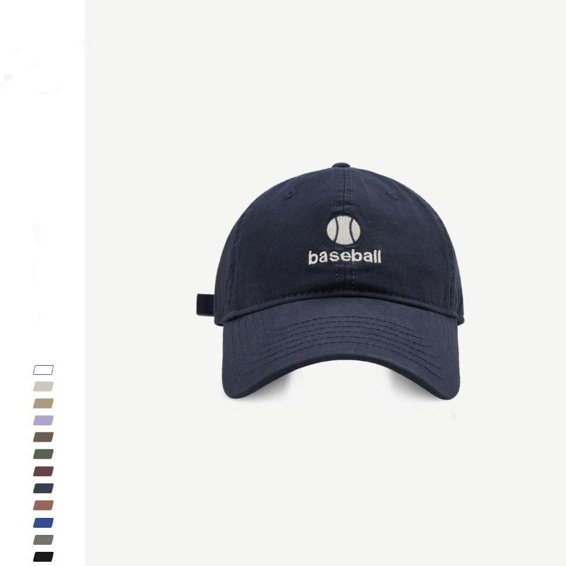 Face small baseball cap female couple street fashion letter embroidery soft top cap men's basketball cap