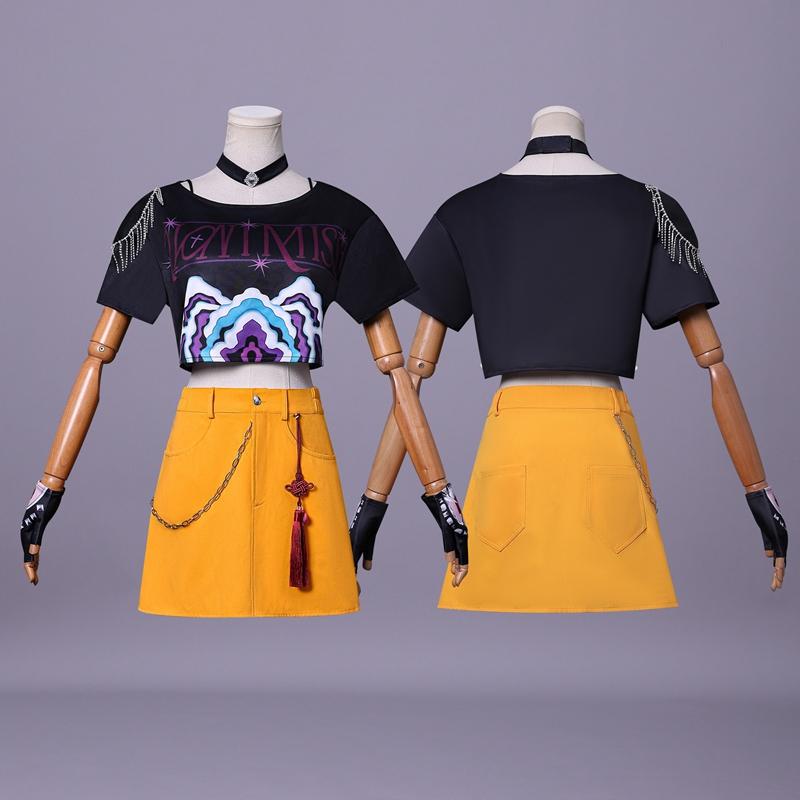 KPop Rumi Zoey Mira Cosplay Costume Women Halloween Carnival Party Role Playing Dress Outfits