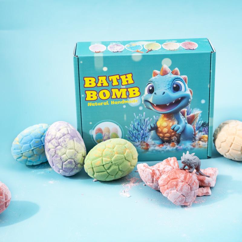 Dinosaur Egg Bath Salt Ball 90g Essential Oil Bubble Bath Toy Fragrance Explosion