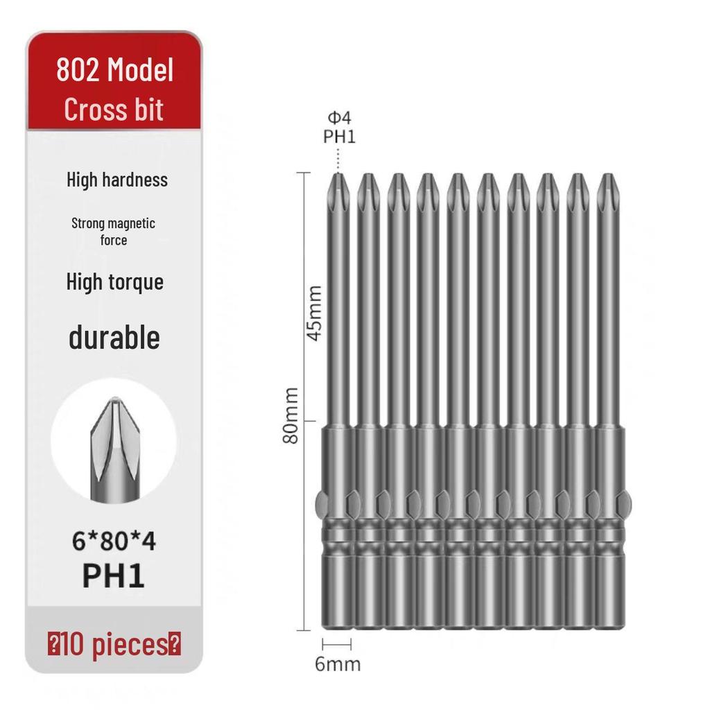 Cross 800 S2 Steel Magnetic Screwdriver Bits (801 & 802) for Electric Drills