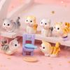 Naughty Cute Micro Landscape DIY Kitten Resin Craft Ornament Small Statue Figurines Miniatures