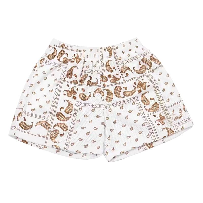Trend Paisley Graphic Beach Shorts For Men Fashion Summer Streetwear Printed Short Pants Casual Hip HopTrunks