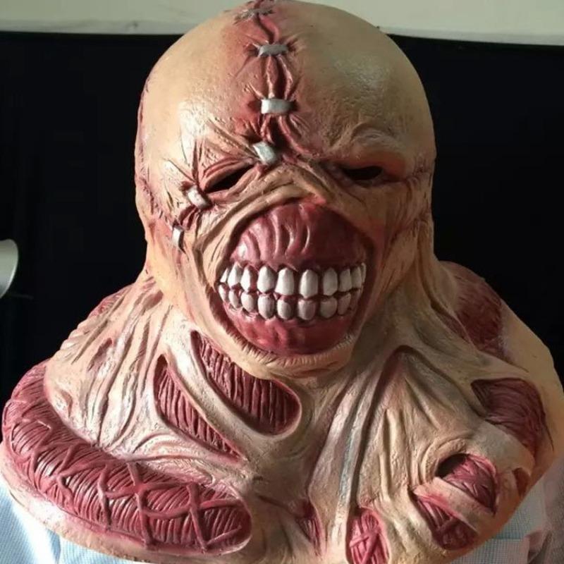 Melting Face Scary Zombies Mask Adult Full Face Head Latex Mask Horror Halloween Cosplay Mask Masquerade Mask