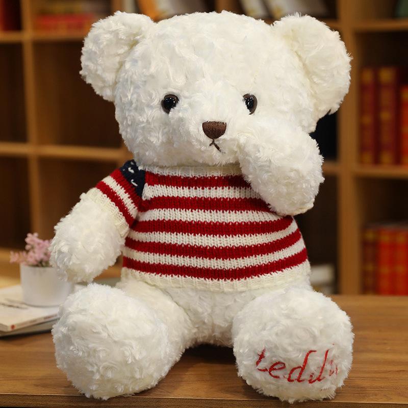 Clothes Teddy Bear Doll Plush Teddy Bear Sweater Hug Bear Doll Girl Soothing Ragdoll