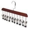 Clips Great Load Bearing Anti-slip Wardrobe Clothes Hanger Scarf Tie Clip Hanger