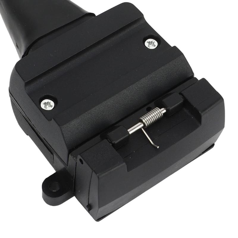Universal 7 Pin To 12 Pin Trailer Connector ABS Coiled Cord For Towing Caravans Farming Machinery Camping Vehicle Towing