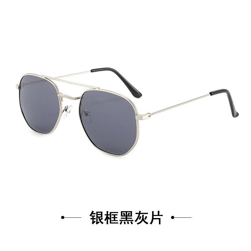 Metal Polarized Sunglasses Large Frame Men's Driving Sunglasses Double Beam Personalized Sunglasses Women