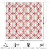 Modern Geometric Printed Waterproof Shower Curtains for Bathroom Decoration Purple White Yellow X Shape Design (200x180cm)