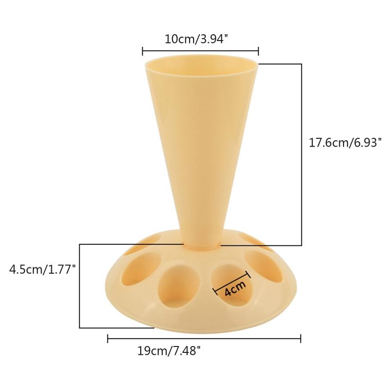 Flower Mouth Implantation Frame with 8 Slots Pastry Tip Bag Placement Stand Cream Piping Bag Storage Rack